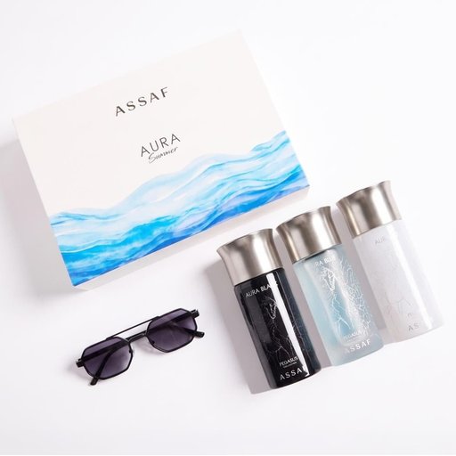 عطور مجموعة أورا الصيفية عساف 3*100مل Aura Summer Collection300 مل