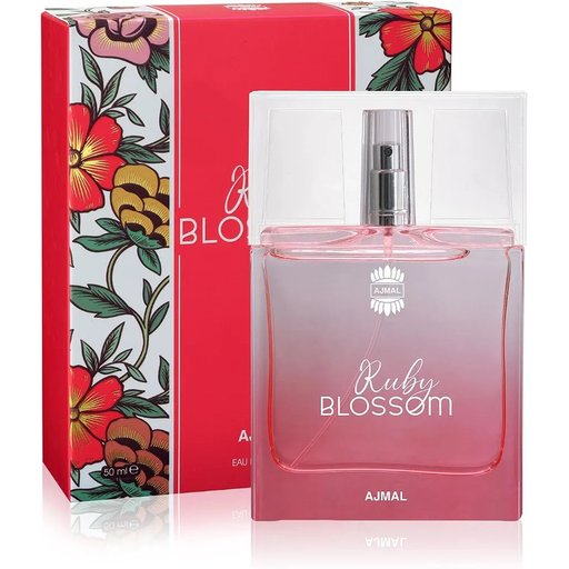 عطر أجمل روبي بلوسوم للنساء، ماء عطر 50مل Ajmal Ruby Blossom EDP Women's Perfume 50 ml