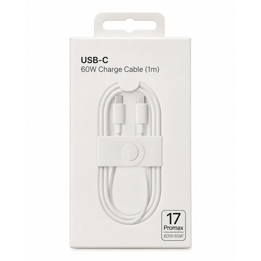 كابل شحن ايفون بي دي تايبسي 1 متر USB-C 60W Charge Cable (1m)