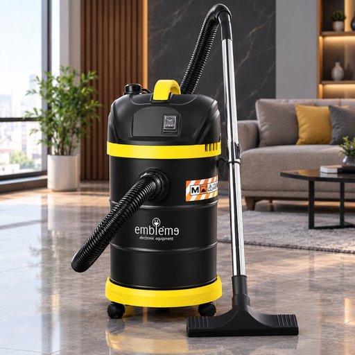 مكنسة كهربائية لشفل الغبار والسوائل (استخدام رطب وجاف) Wet and Dry Vacuum Cleaner 25L Heavy Duty Cylindrical Barrel Vacuum for Home and Workshop