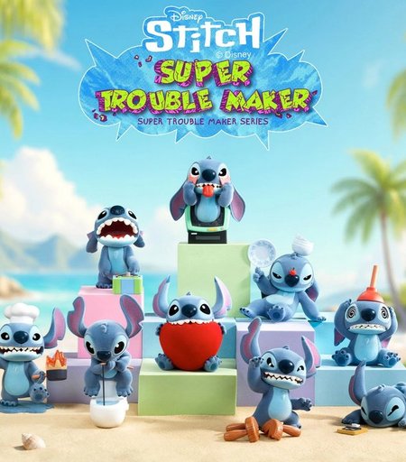 صندوق مفاجآت ستيتش المشاغب – مجسمات مرحة Stitch Super Trouble Maker Blind Box