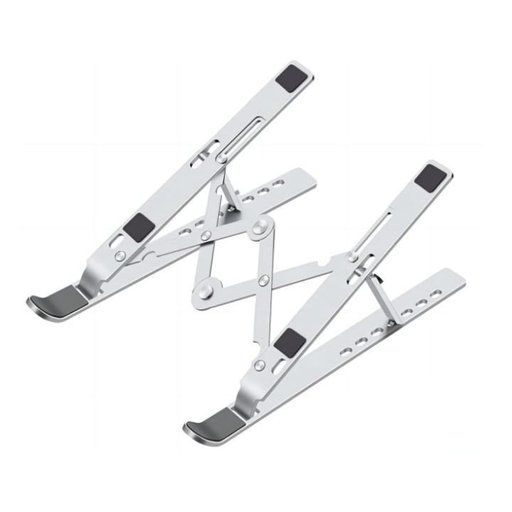 حامل لابتوب ألومنيوم قابل للطي(مقاس 10‑15.6 إنش) Adjustable Aluminum Laptop Stand – 10‑15.6″ Foldable حامل لابتوب ألومنيوم قابل للطي(مقاس 10‑15.6 إنش) Adjustable Aluminum Laptop Stand – 10‑15.6″ Foldable