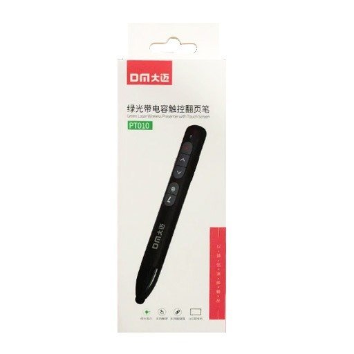 DM PT010 Green Laser Wireless Presenter with Touch Screen جهاز ليزر تأشير DM PT010 Green Laser Wireless Presenter with Touch Screen جهاز ليزر تأشير