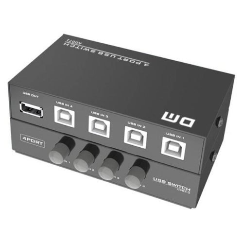 ادابتر طابعة 4 منافذ الى طابعة واحدة DM AD071 USB Printer Share Adapter [4-PCs to 1-USB] ادابتر طابعة 4 منافذ الى طابعة واحدة DM AD071 USB Printer Share Adapter [4-PCs to 1-USB]