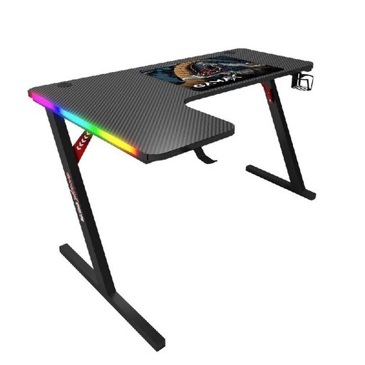 Gamax P202-LB RGB Carbon Fiber L-Shaped Gaming Desk 160×100×74cm – Left – Black Gamax P202-LB RGB Carbon Fiber L-Shaped Gaming Desk 160×100×74cm – Left – Black