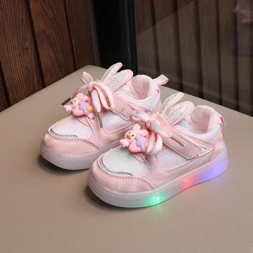ترينشوز بناتي وردي مضيء Tracksuit Girls Pink
