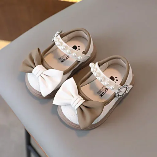 حذاء بناتي خرز بلونين Shoes Girls Two Colors