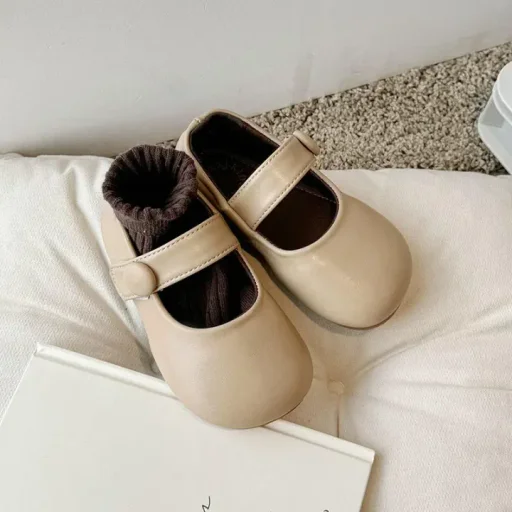 حذاء بناتي خاكي Shoes Girls