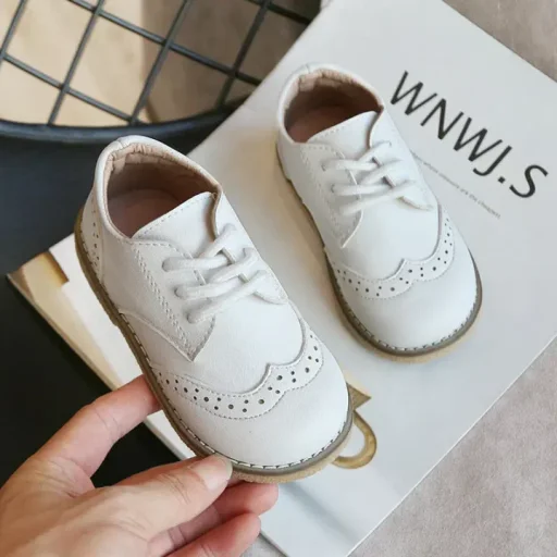 حذاء جلد بثلاث الوان قالب صغير Shoes Leather Three Colors Molded Small