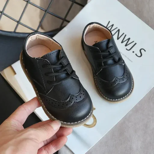 حذاء جلد بثلاث الوان قالب صغير Shoes Leather Three Colors Molded Small