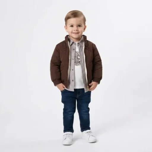 طقم ولادي كوالتي عالي جوزي Set Boys High Quality Brown