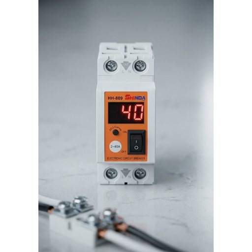 جوزة معيرة ذكية 40 أمبير (ديجيتال) مع حماية من الفولتية والحمل الزائد 40A Adjustable Over/Under Voltage & Overcurrent Protective Device