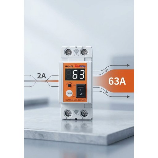 جوزة معيرة 63 أمبير (مقياس وحماية 63A Adjustable Overcurrent Protector / Adjustable Circuit Breaker