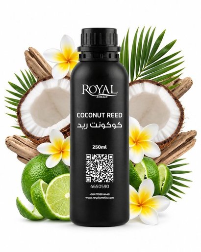 زيت ديفيوزر رويال سميلز Coconut Reed 250 مل Royal Smells Coconut Reed Diffuser Oil 250 ml
