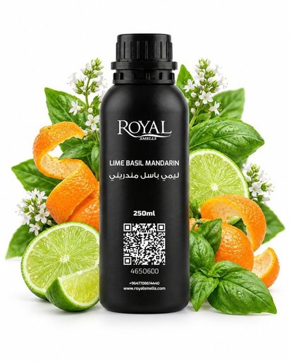 زيت ديفيوزر رويال سميلز Lime Basil Mandarin 250 مل Royal Smells Lime Basil Mandarin Diffuser Oil 250 ml