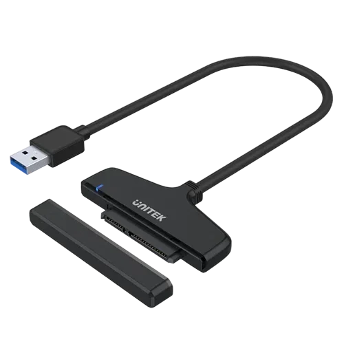 يونيتيك Y-1096 محول يو إس بي-إيه 3.0 إلى 2.5 بوصة SATA III مع UASP - أسود UNITEK Y-1096 USB-A 3.0 to 2.5-inch SATA III Adapter with UASP - Black