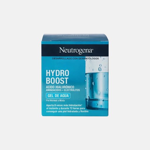 جل مائي هايدرو بوست من نيتروجينا لترطيب مكثف 48 ساعة للبشرة العادية والمختلطة Neutrogena Hydro Boost Water Gel for 48-hour intensive hydration; suitable for normal and combination skin