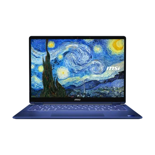 MSI Prestige 14 Flip AI+ Starry Night - Van Gogh Edition Copilot+ PC - 14” FHD+ OLED 60Hz Touchscreen - Intel Core Ultra X9 378H - 32GB RAM - 1TB SSD - Shared - WIN 11 MSI Prestige 14 Flip AI+ Starry Night - Van Gogh Edition Copilot+ PC - 14” FHD+ OLED 60