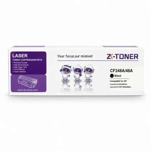 ZK-TONER CF248A / 48A Commercial Compatible Black Toner Cartridge – Replacement Toner for HP LaserJet Pro M15a, M15w, MFP M28a & M28w Printers ZK-TONER CF248A / 48A Commercial Compatible Black Toner Cartridge – Replacement Toner for HP LaserJet Pro M15a, 