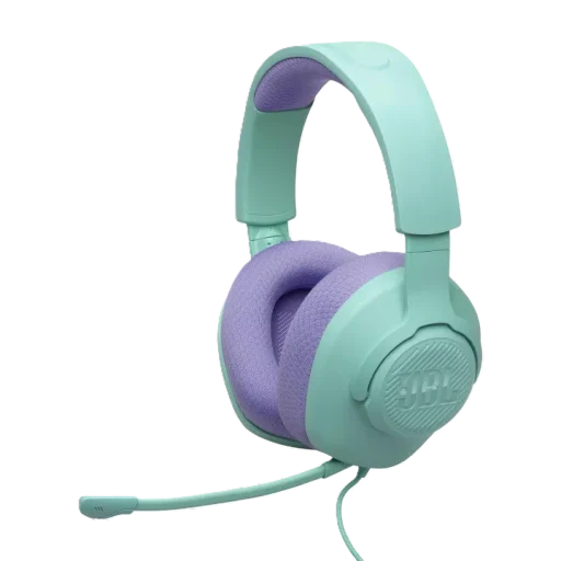 سماعة الألعاب السلكية JBL Quantum 100M2 فوق الأذن (Cyan)