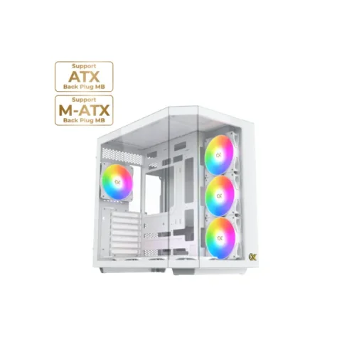 XIGMATEK CUBI II ARCTIC – E-ATX Mid-Tower PC Case – White XIGMATEK CUBI II ARCTIC – E-ATX Mid-Tower PC Case – White