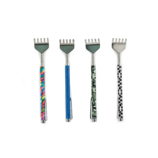 مكشطة ظهر بطبعات متنوعة Kikkerland BACKSCRATCHER PRINTS ASST