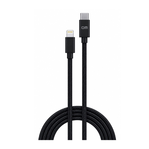 كيبل شحن سريع لنقل البيانات DM SL016 Type-C to Lightning Fast Charging Data Cable 5A 100cm for iPhone كيبل شحن سريع لنقل البيانات DM SL016 Type-C to Lightning Fast Charging Data Cable 5A 100cm for iPhone