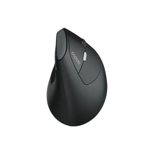 Rapoo EV250 Wireless Ergonomic Vertical Mouse – 2.4GHz Silent Click Optical Mouse, Adjustable 800-1600 DPI, 6 Buttons, Nano USB Receiver, Up to 9-Month Battery Life, Ergonomic Right-Hand Design for PC & Laptop Rapoo EV250 Wireless Ergonomic Vertical Mouse