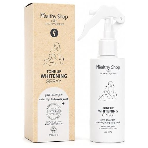 سبري التبييض الفوري 3 في 1 للجسم والوجه والمناطق الحساسة Healthy Shop Paris Beauty Queen – Tone Up Whitening Spray