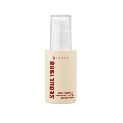 سيروم الريتينال ليبوزوم 2% مع الجينسنغ الأسود – سيول 1988 (30 مل) K-SECRET Seoul 1988 Serum: Retinal Liposome 2% + Black Ginseng – 30 ml
