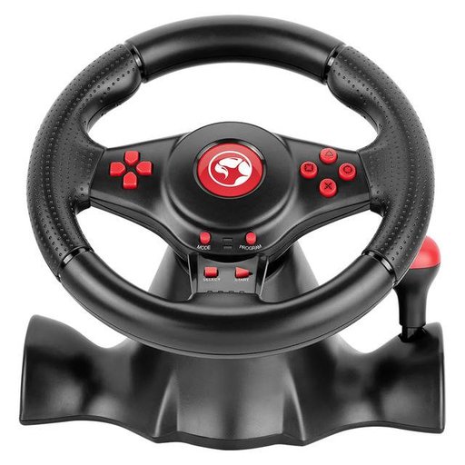 عجلة قيادة ألعاب مارفو GT-903 مع دواسات وميزة الاهتزاز Marvo GT-903 Vibrating Racing Wheel