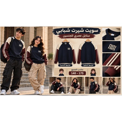 سترة أطفال بثمانية تصاميم Kids' Sweatshirt – 8 Styles