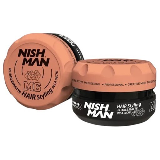 نيشمان شمع تصفيف الشعر المرن بمظهر مطفي المعزز بزيت إنكا إينشي Nish Man Hair Styling Pliable Matte - Inca Inchi M6
