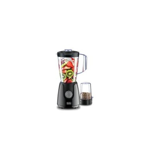 خلاط كهربائي مع مطحنة ووعاء إضافي بلاك اند ديكر BX430J-B5 BLACK+DECKER BX430J-B5 Blender with Grinder and Extra Jar