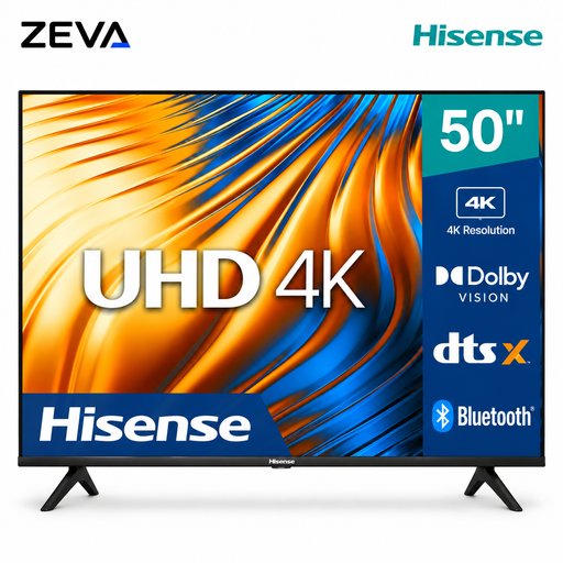 تلفزيون هايسنس سمارت 50 بوصة بدقة 4K UHD وتقنية Dolby Vision ونظام VIDAA Hisense 50-Inch 4K UHD Smart DLED TV with Dolby Vision and VIDAA OS
