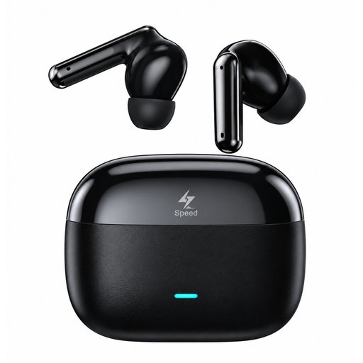 سماعات سبيد بإلغاء الضوضاء النشط – أسود Speed BOSS UP ANC & ENC Wireless Earbuds - Black