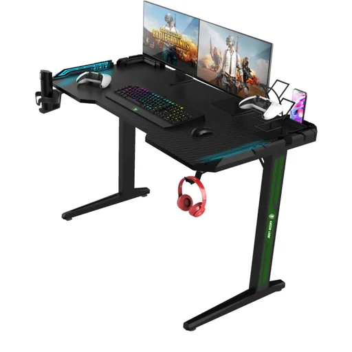 ميز  و طاولة ألعاب جرين ليون مع إضاءة آر جي بي Green Lion RGB Gaming Desk