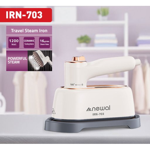 مكواة بخار للسفر IRN-703 من ماركة نيوال Travel Steam Iron