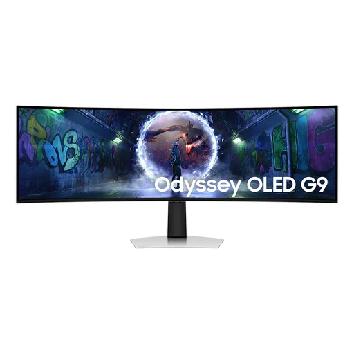 شاشة ألعاب سامسونج أوديسي جي 9 أوليد العملاقة 49 بوصة 240 هرتز - Samsung Odyssey G9 LS49DG932SMXUE Samsung Odyssey G9 49" OLED Dual QHD 240Hz 1800R Curved Gaming Monitor - LS49DG932SMXUE