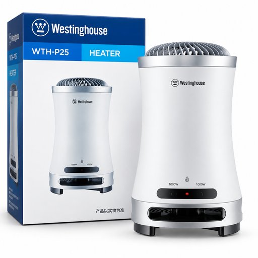 مدفأة وستنجهاوس الكهربائية العمودية 2000 واط – موديل WTH-P25 Westinghouse Electric Tower Heater 2000W – WTH-P25