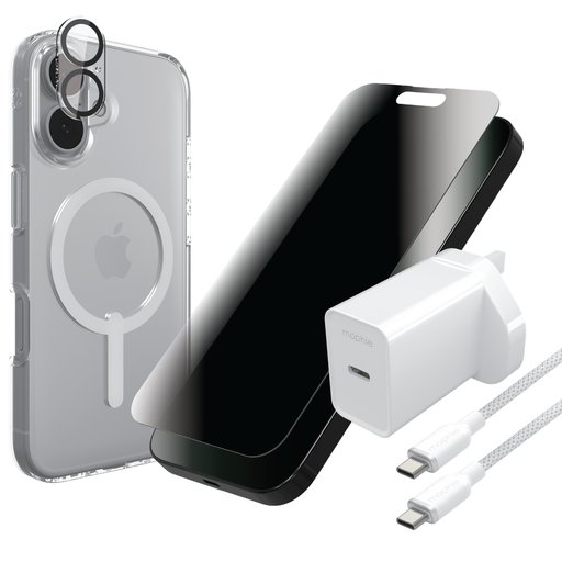 باقة 5 في 1 من زاك للايفون 16 Zagg 5 in 1 Bundle For iPhone 16