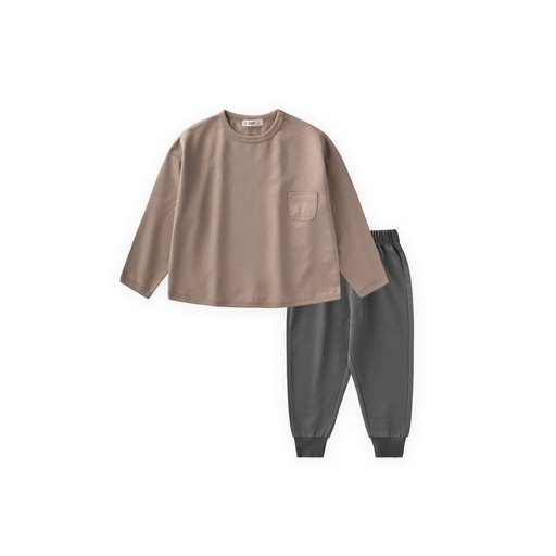 طقم سويتشيرت للأطفال 2-7 سنوات - لون فيزون Kids Sweatshirt Set 2-7 Years - Vizon