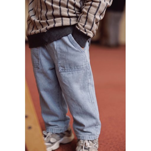 بنطلون جينز للأطفال 2-8 سنوات - أزرق ثلجي Kids' Denim Jeans 2-8 Years - Ice Blue