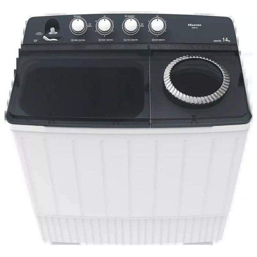 غسالة ملابس حوضين هايسنس 14 كغم أبيض Hisense washing machin  Semi-automatic twin-tub