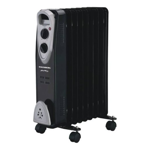 مدفأة زيت كهربائية هاوسبيرغ Hausberg بقوة 2500W – أسود Hausberg HB-8913NG Electric Oil Heater - 2500W - Black