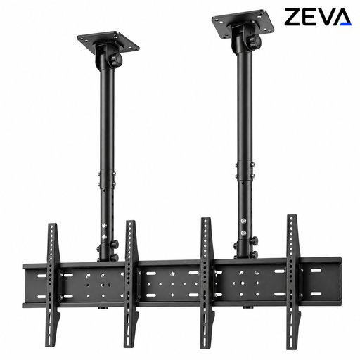 ستاند تلفزيون سقفي ثنائي للشاشات من 40 إلى 43 إنج، يتحمل وزن 60 كغم Ceiling-Mounted Dual TV Stand for 40–43 Inch Screens, 60kg Load Capacity