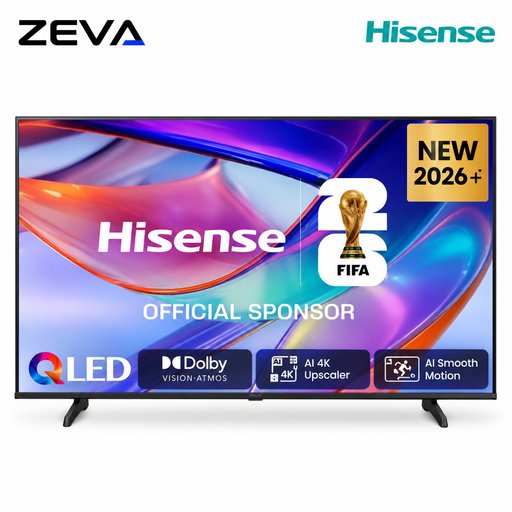 شاشة هايسنس 65 بوصة بدقة 4K UHD مع تقنية Dolby Vision وتحسين الصورة بالذكاء الاصطناعي Hisense 65-Inch 4K UHD Smart TV with Dolby Vision and AI 4K Upscaling