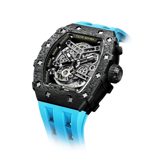 ساعة تسار بومبا Elemental-TB8208CF - ألياف الكربون TSAR BOMBA Elemental-TB8208CF-41Carbon Fiber Watch
