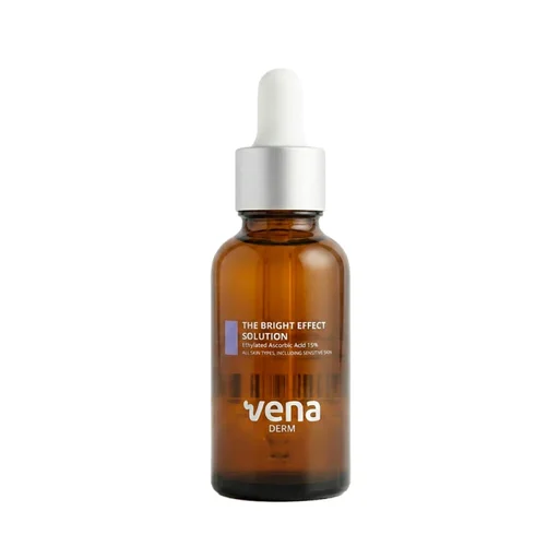 سيروم فيتامين سي  THE BRIGHT EFFECT SOLUTION بحمض الأسكوربيك الإيثيلي 15% من VENA DERM VENA DERM Vitamin C THE BRIGHT EFFECT SOLUTION with ethyl ascorbic acid 15%Serum