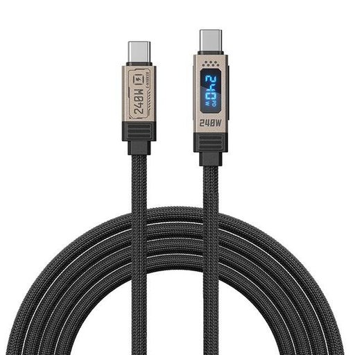 كيبل ويكوم WDC-49 من USB-C إلى USB-C بقدرة 240 واط وطول 1.2 متر Wekome WDC-49 240W 1.2M Type-C to USB-C Cable